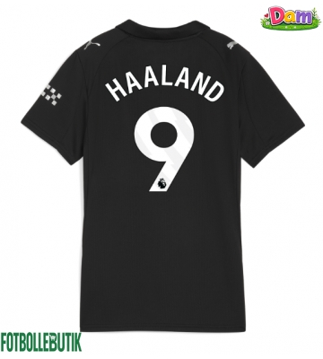 Manchester City Erling Haaland #9 Bortatröja Kvinnor 2025-26 Kortärmad